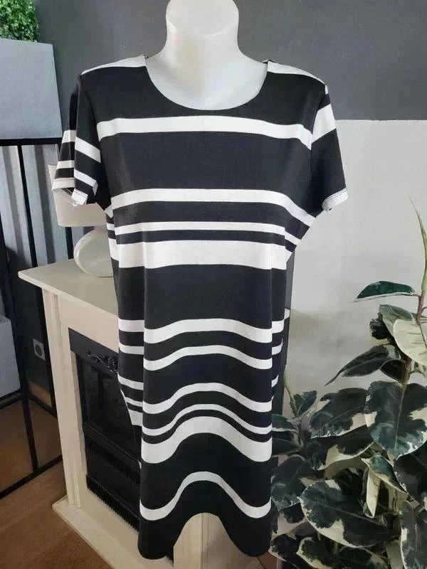 Robe chic rayée